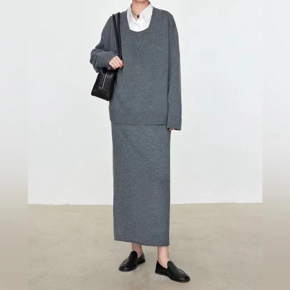 grey wool dress outfit WOOL dress, dark grey – Ommellinen
